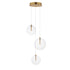 ET2 Global Multi Light Pendant in Black Finish Model: E25073-18BK
