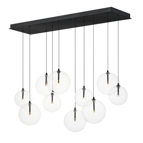 ET2 Global Multi Light Pendant in Black Finish Model: E25079-18BK