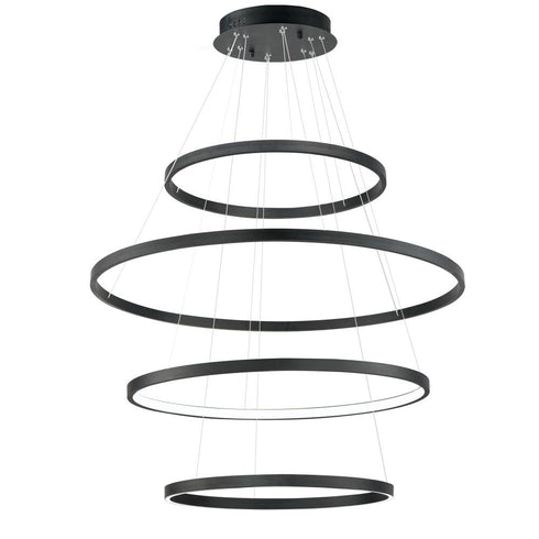 ET2 Groove 5CCT Multi Light Pendant in Brushed Aluminum Finish Model: E52729-AL