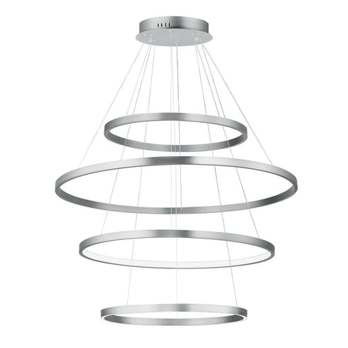 ET2 Groove 5CCT Multi Light Pendant in Brushed Aluminum Finish Model: E52729-AL