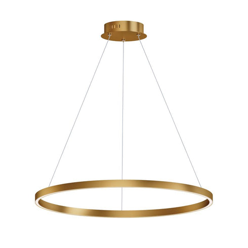 ET2 Groove 5CCT Single Pendant in Brushed Aluminum Finish Model: E52726-AL