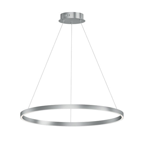 ET2 Groove 5CCT Single Pendant in Brushed Aluminum Finish Model: E52726-AL