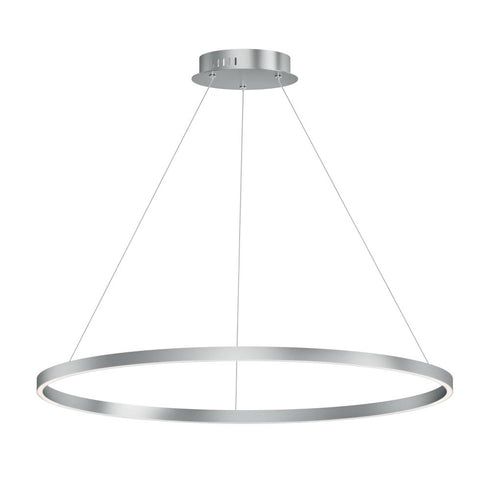 ET2 Groove 5CCT Single Pendant in Brushed Aluminum Finish Model: E52728-AL