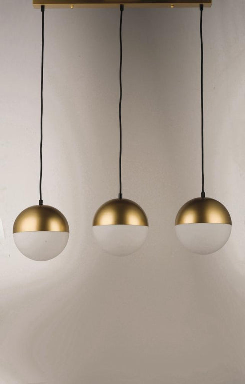 ET2 Half Moon Linear Pendant in Metallic Gold Finish Model: E20363-92MG