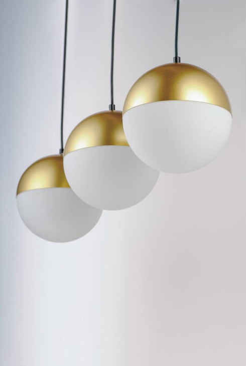 ET2 Half Moon Linear Pendant in Metallic Gold Finish Model: E20363-92MG