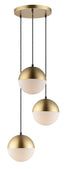 ET2 Half Moon Multi Light Pendant in Metallic Gold Finish Model: E20364-92MG