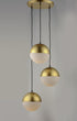 ET2 Half Moon Multi Light Pendant in Metallic Gold Finish Model: E20364-92MG