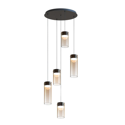 ET2 Highball Multi Light Pendant in Gunmetal Finish Model: E21185-05GM