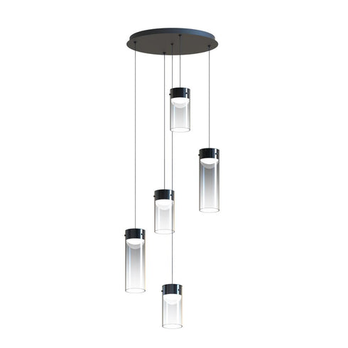 ET2 Highball Multi Light Pendant in Gunmetal Finish Model: E21185-05GM