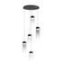 ET2 Highball Multi Light Pendant in Gunmetal Finish Model: E21185-05GM
