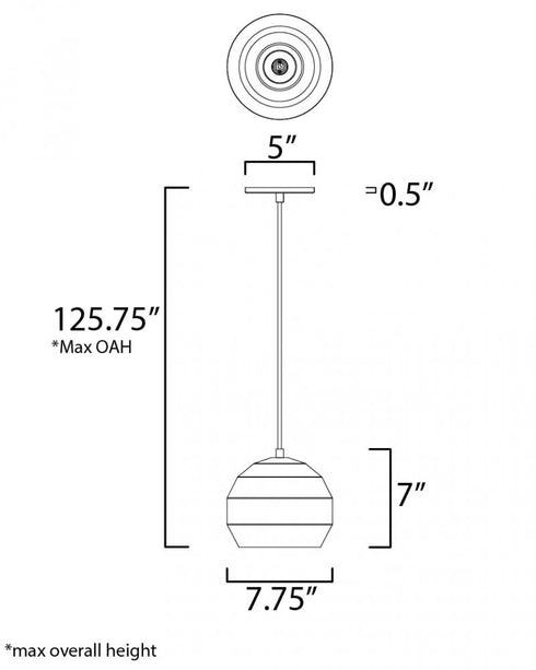 ET2 Hive Single Pendant Model: E25035-WT