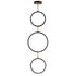 ET2 Hoopla Multi Light Pendant in Black / Gold Finish Model: E24321-BKGLD
