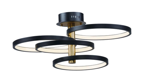 ET2 Hoopla Multi Light Pendant Model: E24324-BKGLD