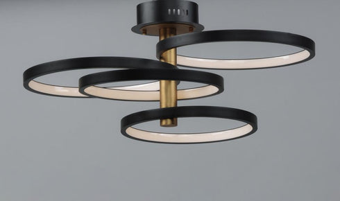 ET2 Hoopla Multi Light Pendant Model: E24324-BKGLD