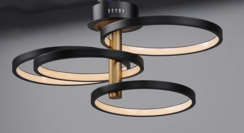 ET2 Hoopla Multi Light Pendant Model: E24324-BKGLD