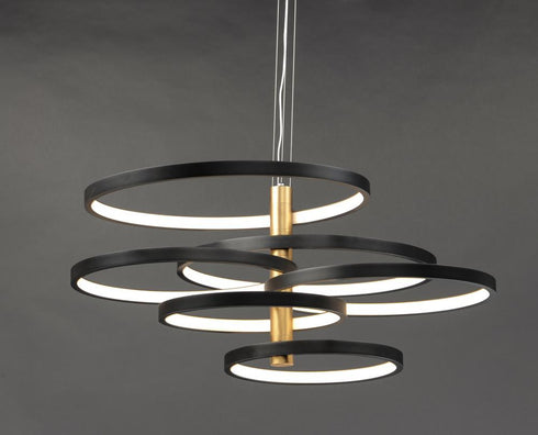 ET2 Hoopla Multi Light Pendant Model: E24327-BKGLD