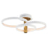 ET2 Hoopla Semi Flush Mount in White/Gold Finish Model: E24323-WTGLD