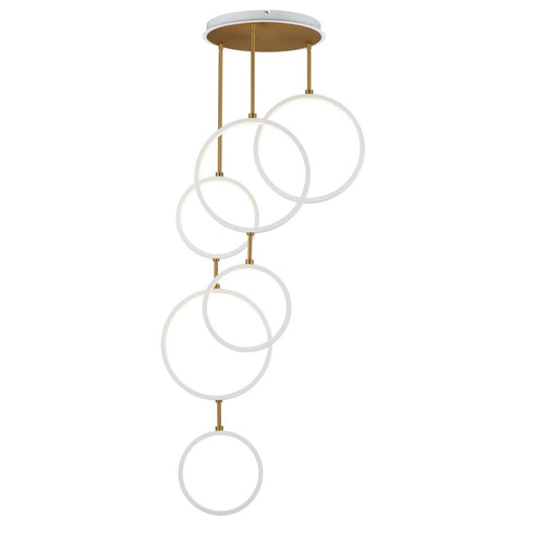 ET2 Hoopla Single Pendant in Black / Gold Finish Model: E24325-BKGLD