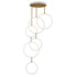 ET2 Hoopla Single Pendant in Black / Gold Finish Model: E24325-BKGLD