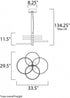 ET2 Hoopla Single Pendant in White/Gold Finish Model: E24326-WTGLD