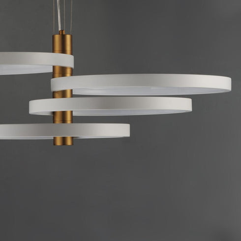 ET2 Hoopla Single Pendant in White/Gold Finish Model: E24326-WTGLD