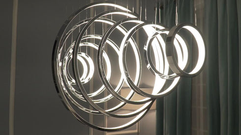 ET2 Hoops LED Linear Pendant Model: E22716-PC