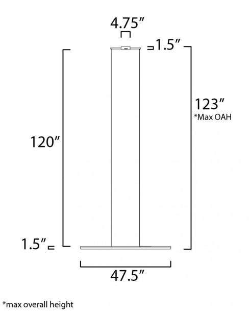 ET2 Hover Multi Light Pendant Model: E21371-BK