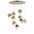 ET2 Ice Cube Multi Light Pendant in French Gold Finish Model: E24689-26FG