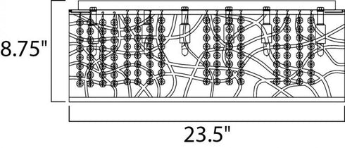 ET2 Inca Flush Mount in Polished Chrome Finish Model: E21301-10PC