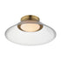 ET2 Jensen Semi Flush Mount in Black Finish Model: E22082-04BK