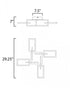 ET2 Link Flush Mount Chandelier Model: E20352-SN