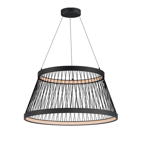 ET2 Loom Single Pendant in Black Finish Model: E20983-BK