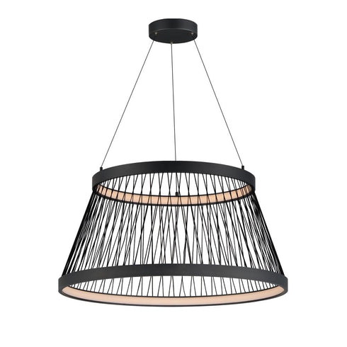 ET2 Loom Single Pendant in Black Finish Model: E20983-BK