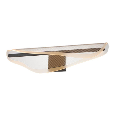 ET2 Manta - Bath Vanity Manta Bath Vanity Wall Sconce in Black Finish Model: E24713-144BK