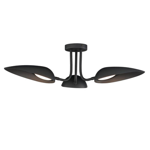 ET2 Marsh Flush Mount in Black Finish Model: E24094-BK