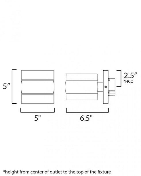 ET2 Modular Outdoor Wall Mount Model: E30171-10BK