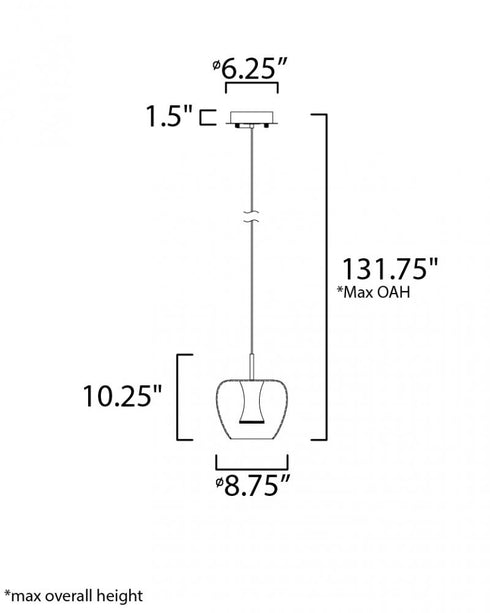 ET2 Newton Multi Light Pendant Model: E24162-18BKGLD