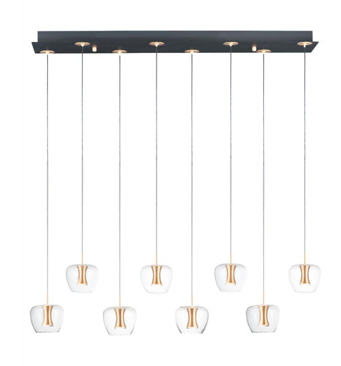 ET2 Newton Multi Light Pendant Model: E24165-18BKGLD