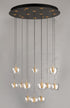 ET2 Newton Multi Light Pendant Model: E24167-18BKGLD