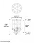 ET2 Newton Multi Light Pendant Model: E24167-18BKGLD
