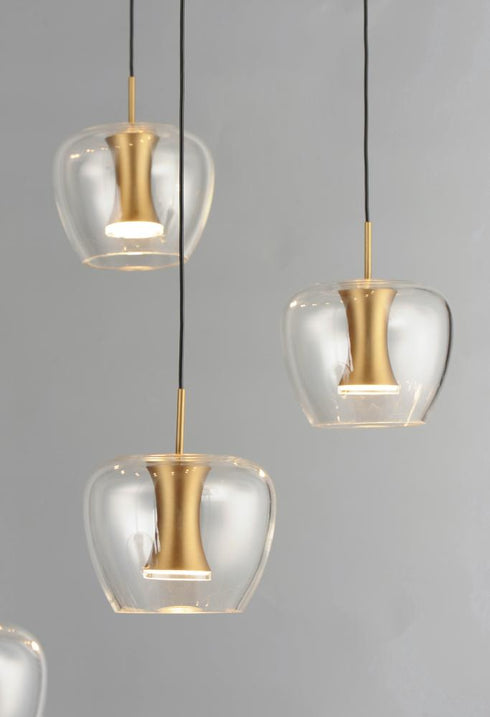 ET2 Newton Multi Light Pendant Model: E24169-18BKGLD