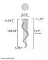 ET2 Newton Multi Light Pendant Model: E24169-18BKGLD