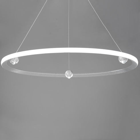 ET2 Nodes Ring Pendant in Brushed Aluminum Finish Model: E23514-AL