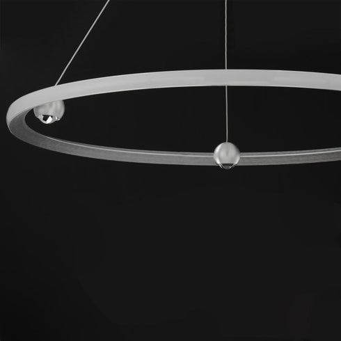 ET2 Nodes Ring Pendant in Brushed Aluminum Finish Model: E23514-AL