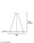 ET2 Nodes Ring Pendant in Brushed Aluminum Finish Model: E23514-AL