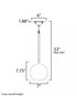 ET2 Nucleus Single Pendant Model: E25152-BKNAB