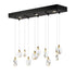 ET2 Pebble Linear Pendant in Black / Polished Gold Finish Model: E11076-122BKPG