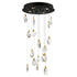 ET2 Pebble Multi Light Pendant in Black / Polished Gold Finish Model: E11079-122BKPG