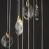 ET2 Pebble Multi Tier Chandelier in Black / Polished Gold Finish Model: E11070-122BKPG