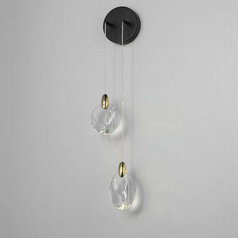 ET2 Pebble Wall Sconce in Black / Polished Gold Finish Model: E11072-122BKPG